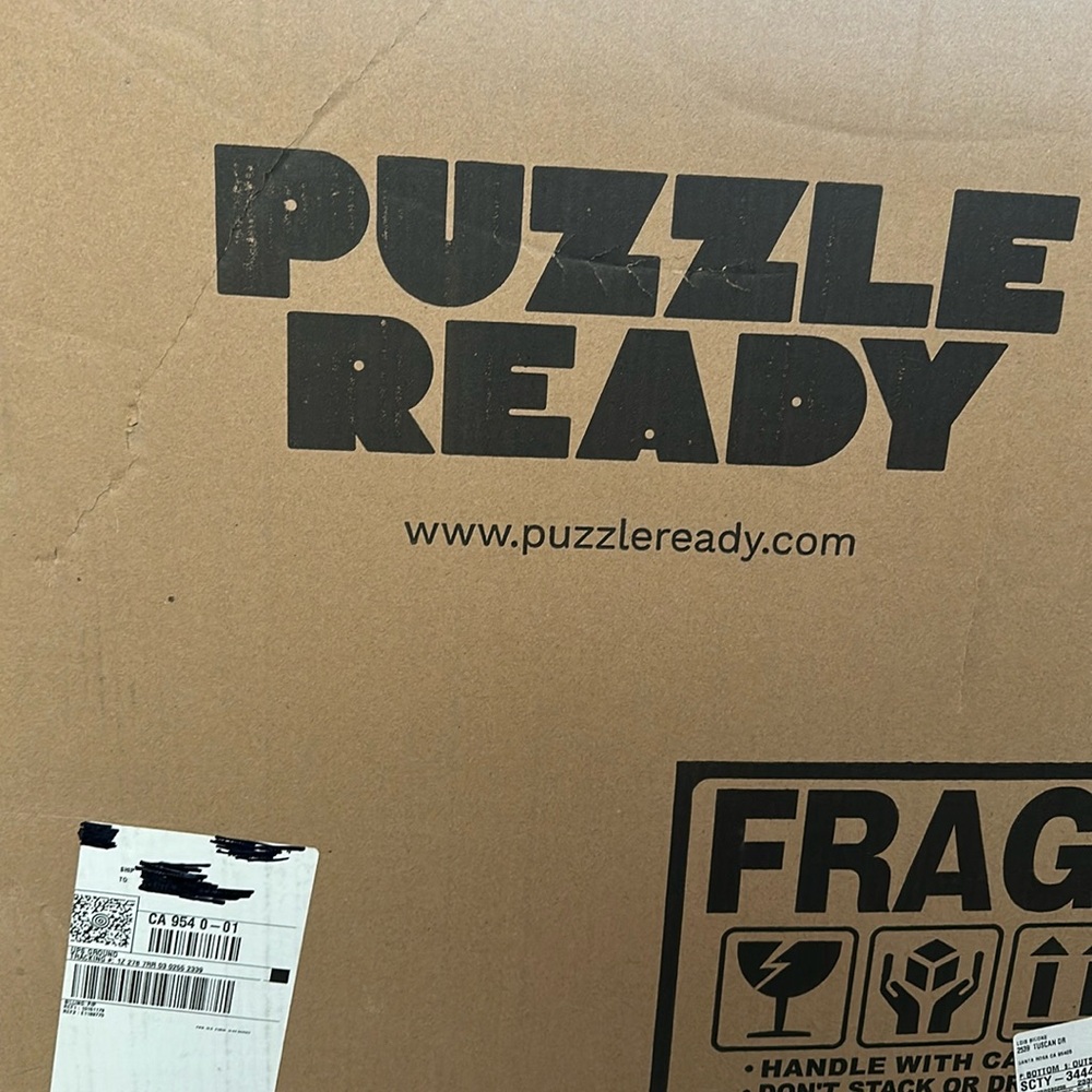 1,000 piece puzzle ready holder.